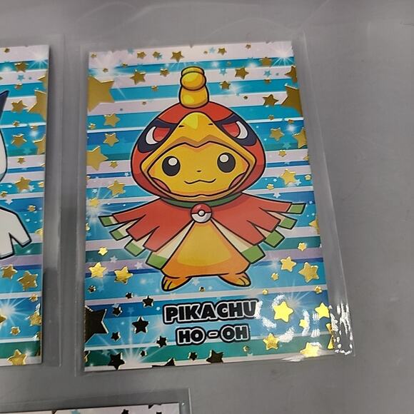 Poncho Pikachu Slowpoke Lugia Ho-Oh Gyrados Mewtwo Card Database Merry Christmas - Picture 3 of 12